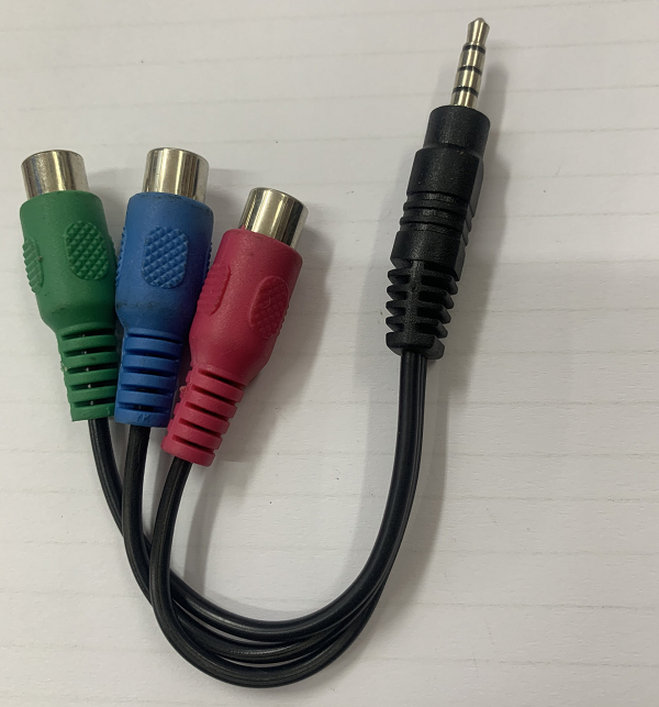 Jack 3.5 ra 3 đầu av bông sen cái
