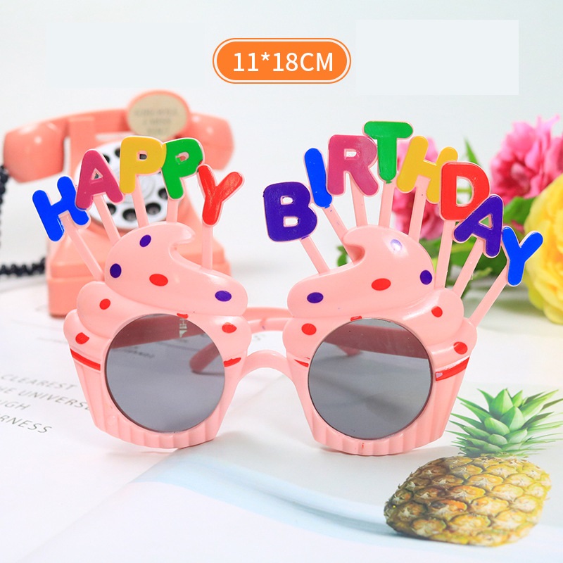 Kính nhựa cupcake trang trí sinh nhật