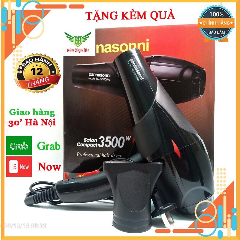 Máy sấy tóc panasoni 3500w máy sấy tóc công suất lớn 2 chiều kèm phụ kiện