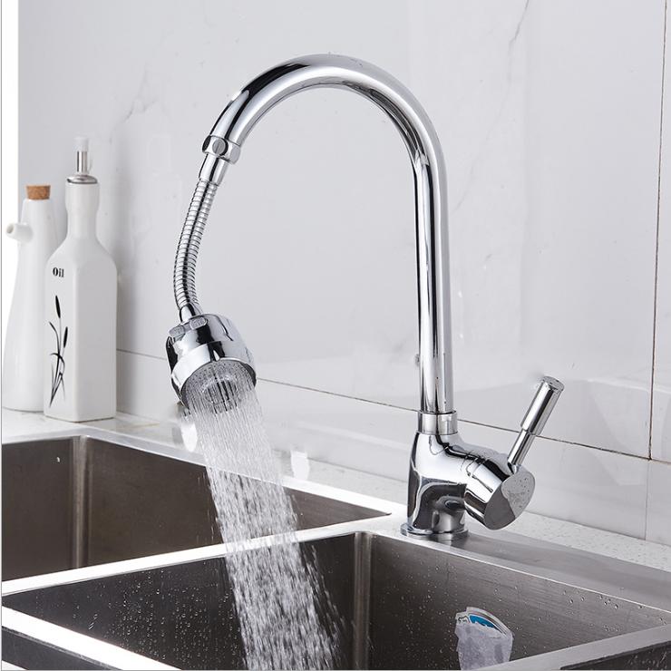 Đầu Vòi Tăng Áp Dài Xoay 360 Độ , 2 Chế Độ Tiện Dụng Hợp Lí