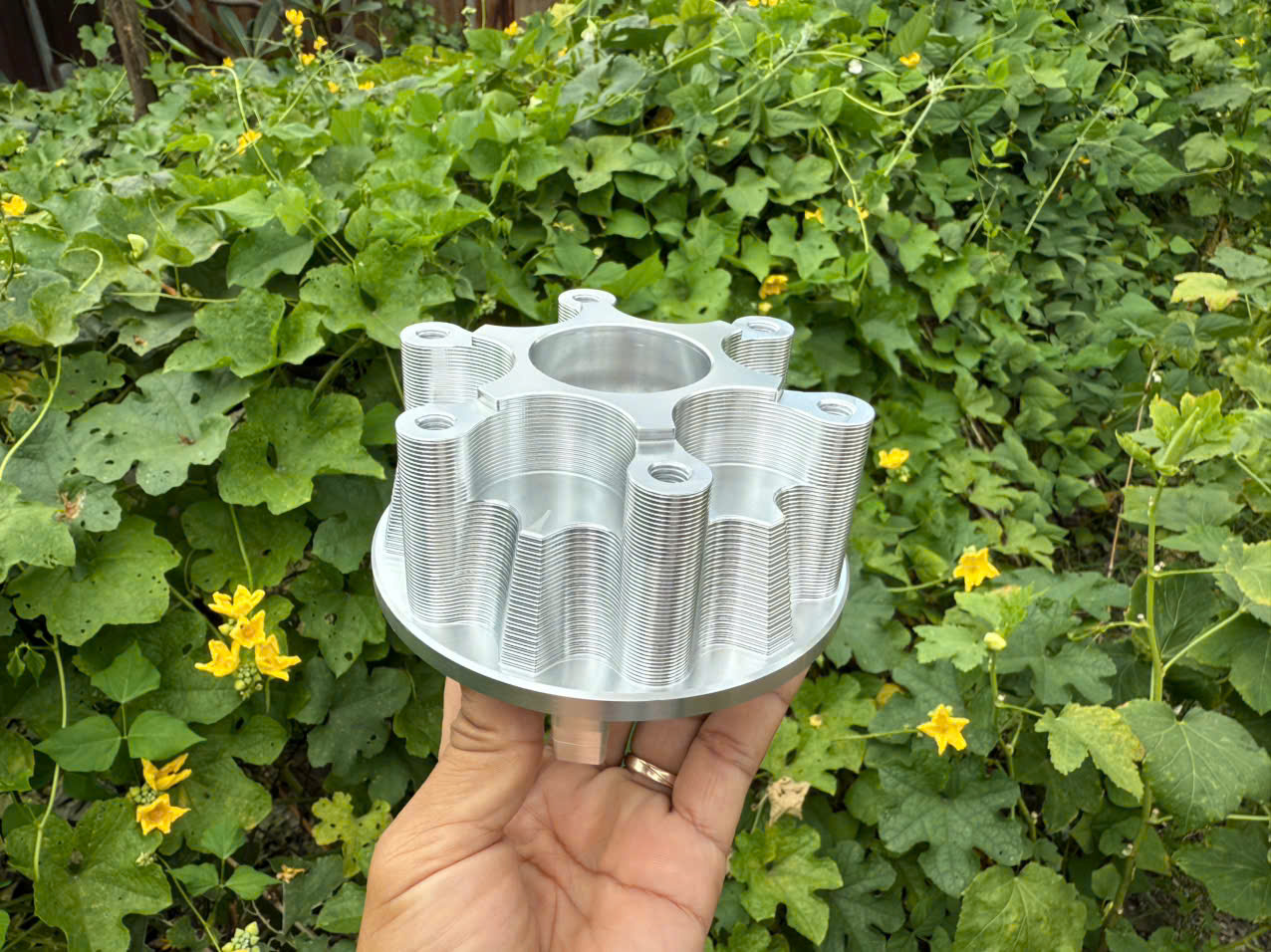 Cùi dĩa Exciter 150 nhôm CNC