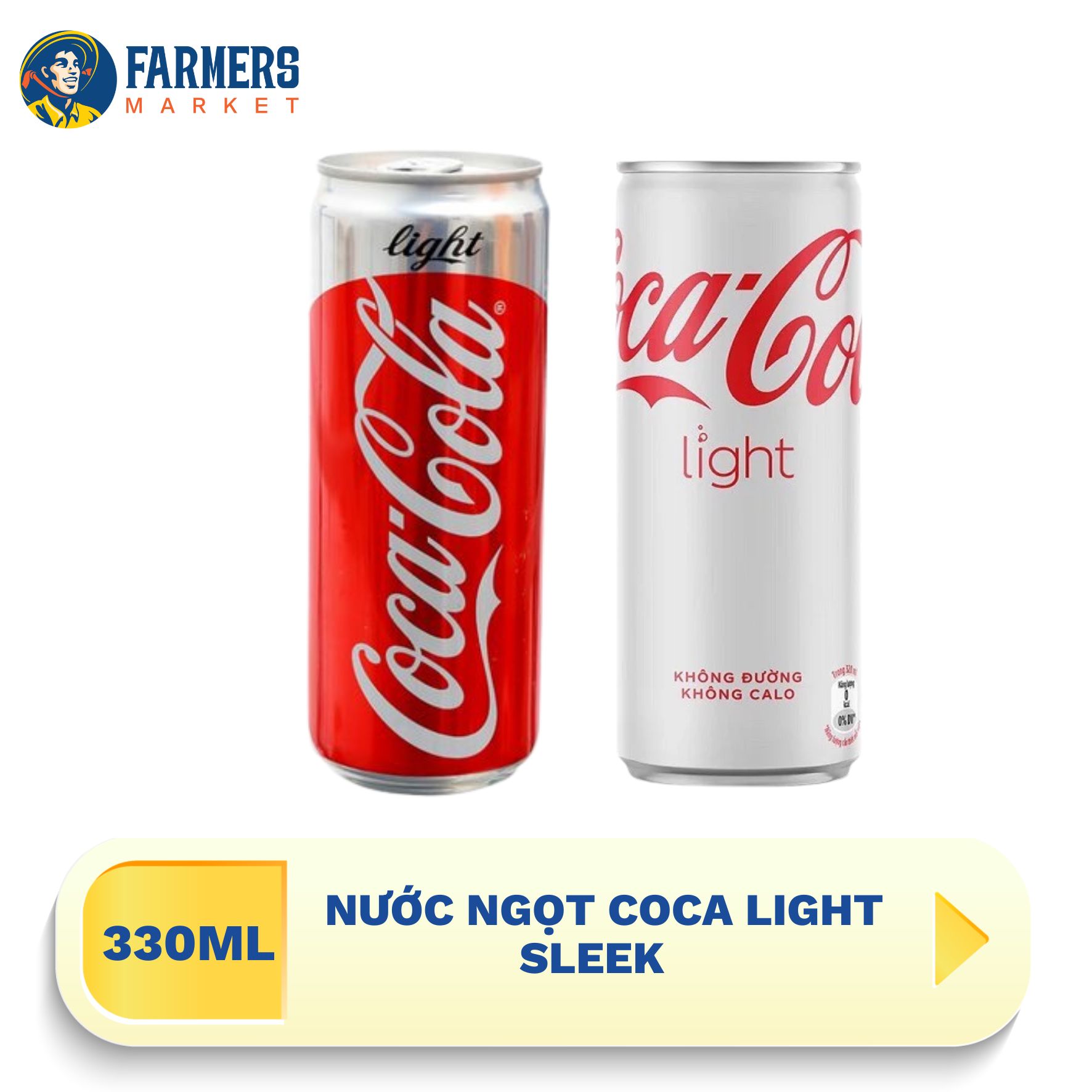 Giao hàng toàn quốc Nước ngọt Coca Light Sleek - Lon 330ml