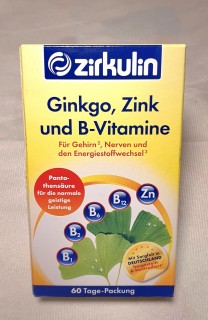 [ HÀNG NỘI ĐỊA ĐỨC CHÍNH HÃNG KÈM BILL] [DATE MỚI]Hàng Đức bổ não Zirkulin Ginkgo, Zink und B- vitamine- chính hãng 100% thumbnail