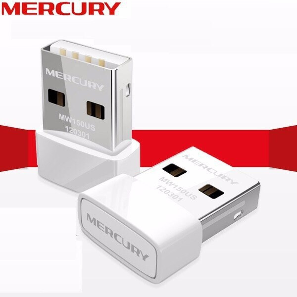 (Thu Sóng Cực Khỏe) USB Thu Sóng Wifi Cho Laptop, Máy Tính Bàn PC Mercury 150Mbps