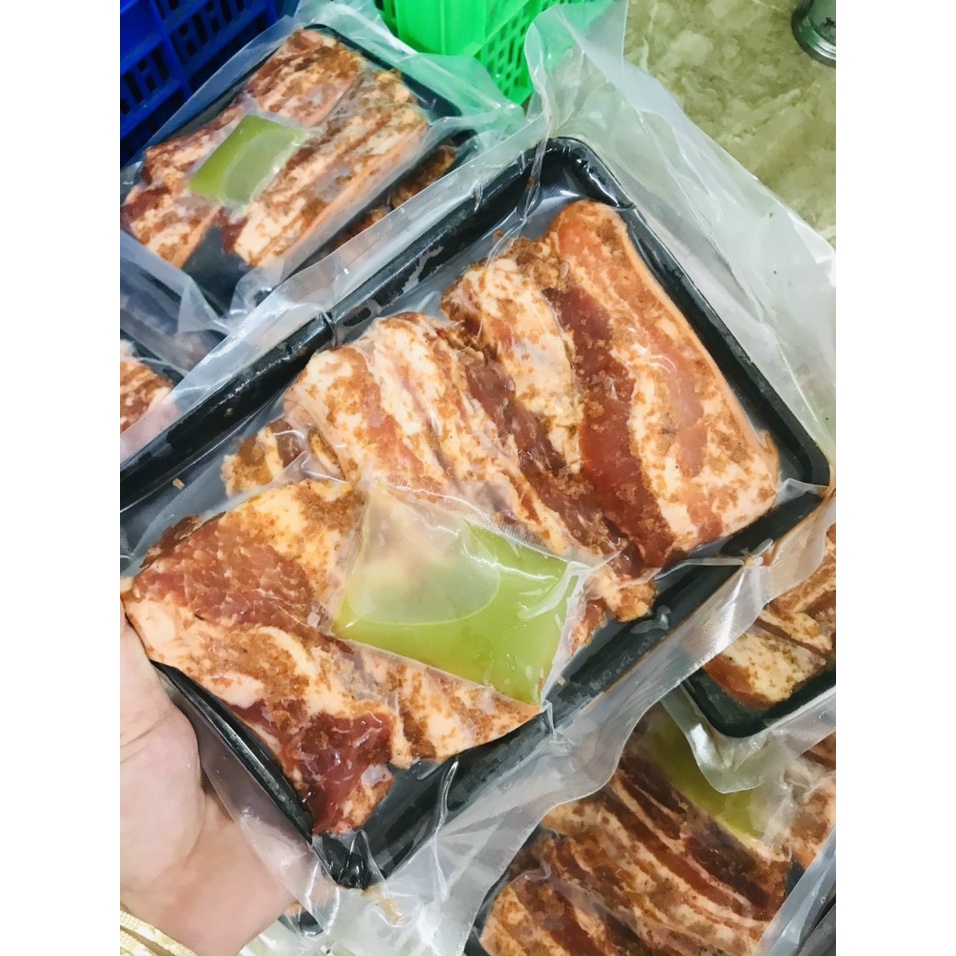 Ba rọi ướp xả ớt một nắng 500gr (giao hỏa tphcm)