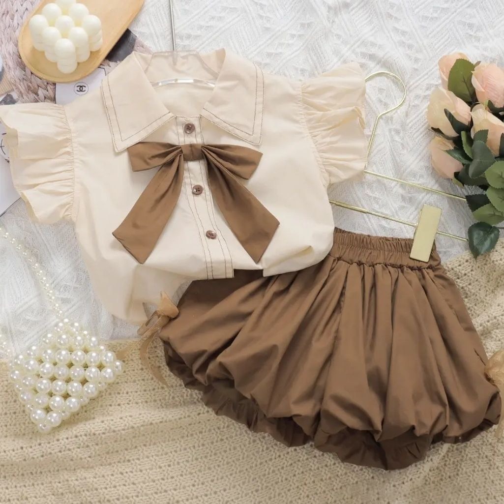 set quần áo bé gái tiểu thư đáng yêu