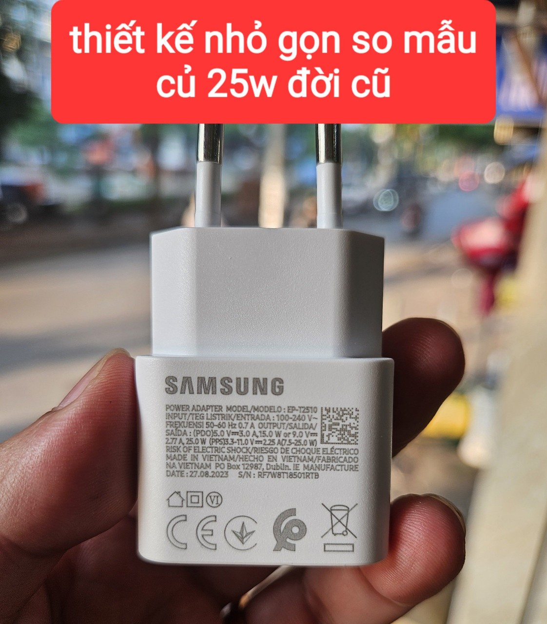 Bộ sạc nhanh Samsung Galaxy Note 10 Plus 25W Hàng chính hãng