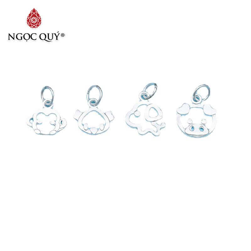 Charm bạc treo 12 con giáp - Ngọc Quý Gemstones