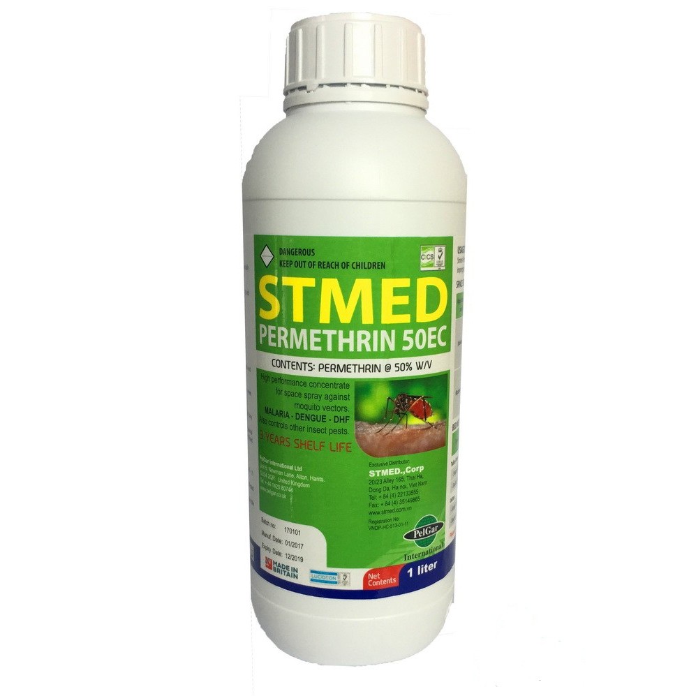 Thuốc diệt muỗi STMED Permethrin 50EC 1lít (nhập khẩu)