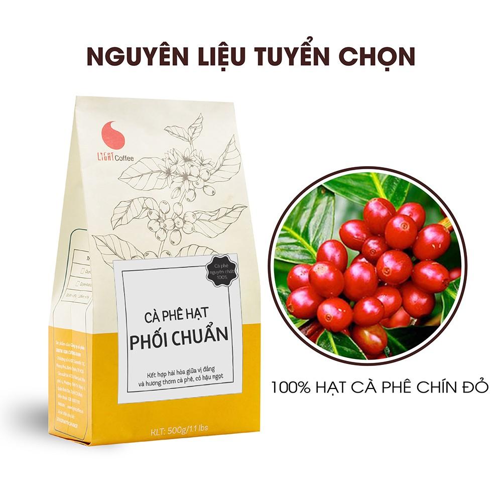 Cà phê Hạt rang Phối chuẩn Light Coffee Gói 500g