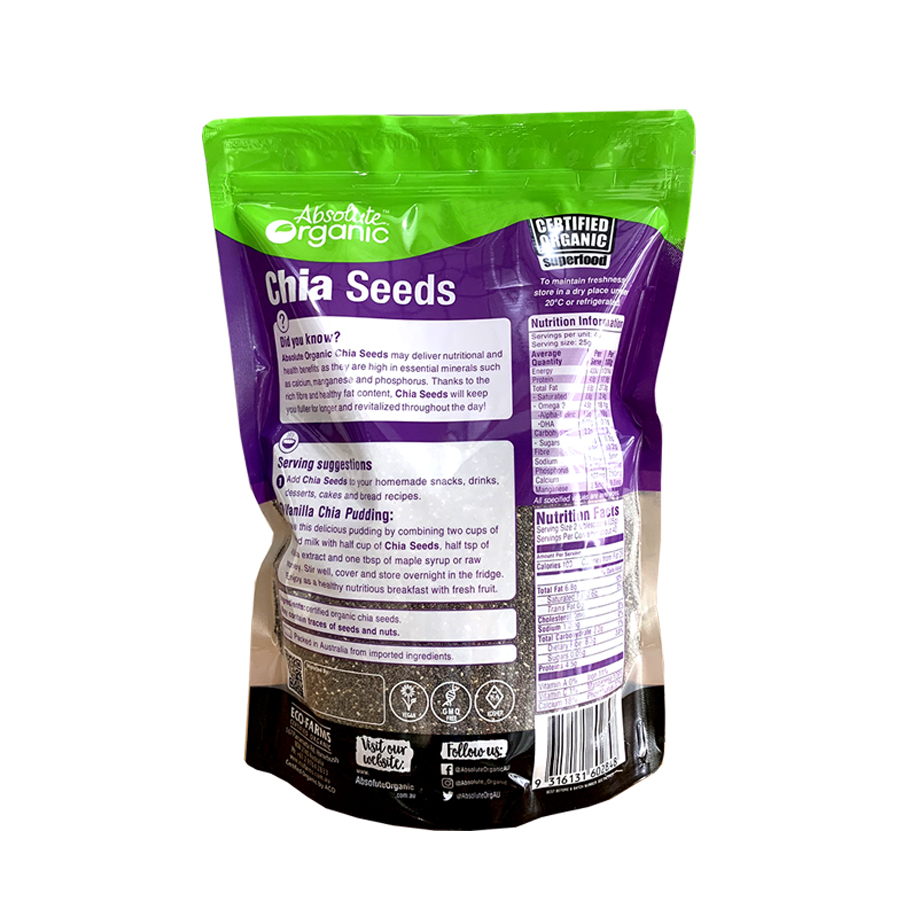 Organic chia seeds 1kg