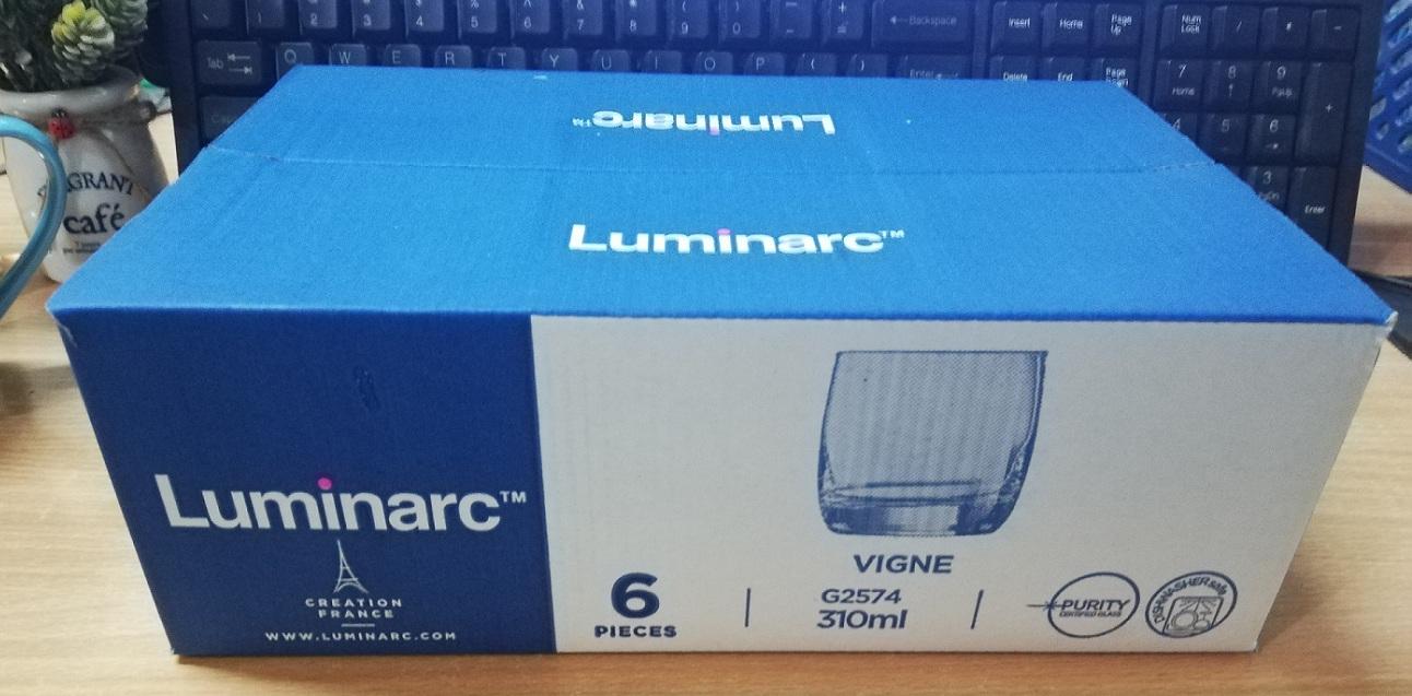 Bộ 6 ly thủy tinh Luminarc Vinge G2574 310 ml