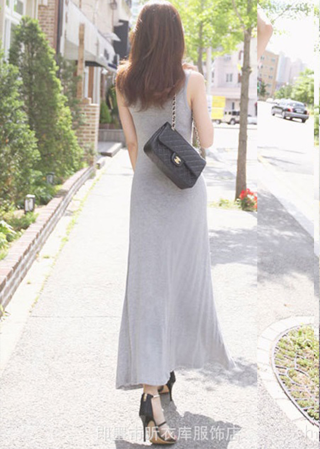 Đầm Maxi thun dài hàng nhập DB32