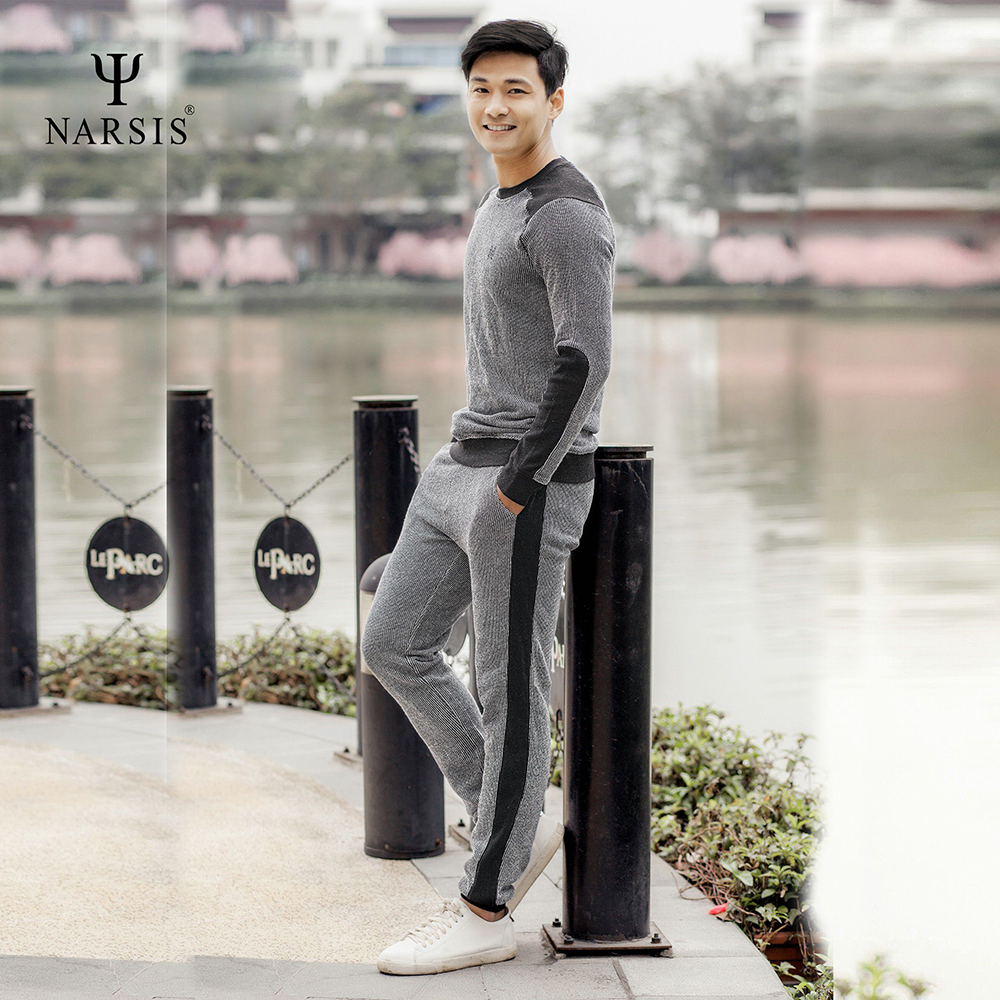 Bộ đồ nam thu đông Narsis E7024 màu ghi