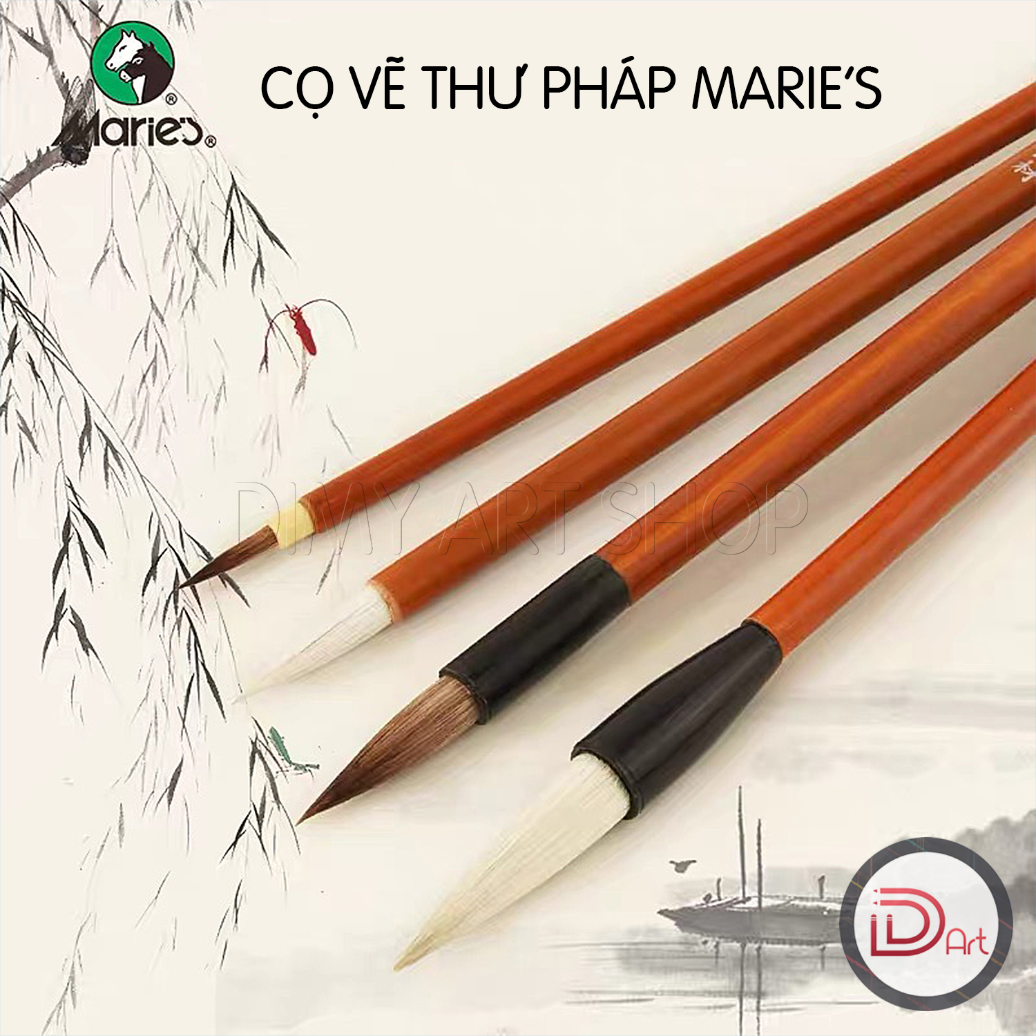 [DIMY ART] BỘ CỌ VẼ THƯ PHÁP MARIE'S