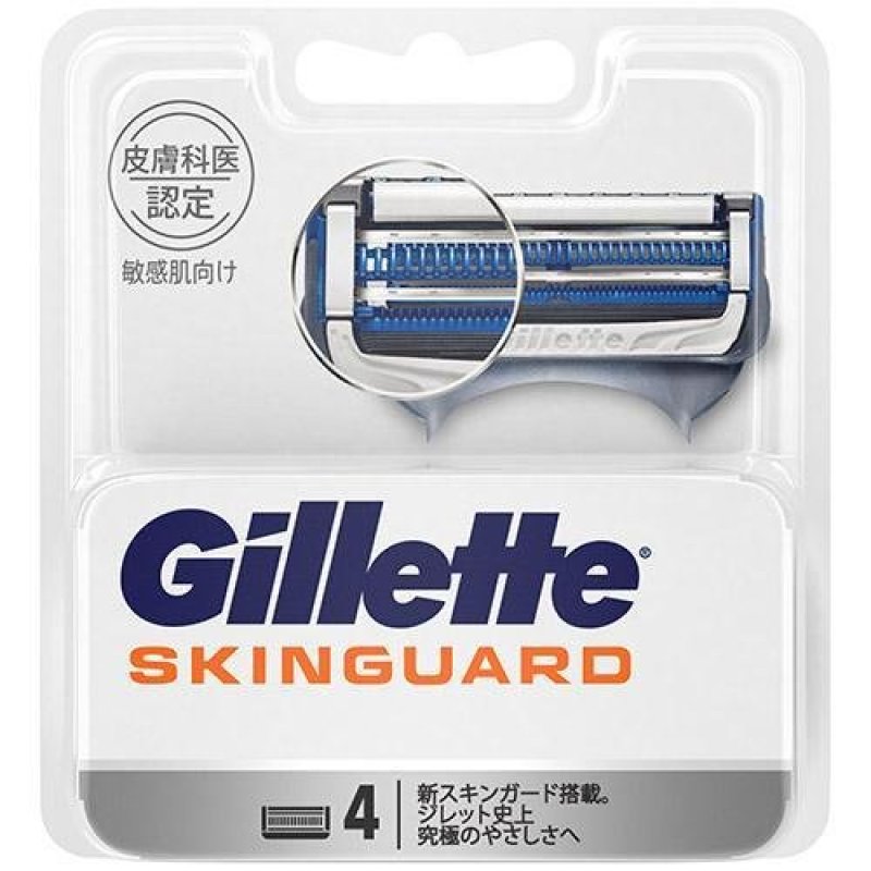 Vỉ 4 Lưỡi dao cạo râu Gillette Skinguard - Cho da nhạy cảm