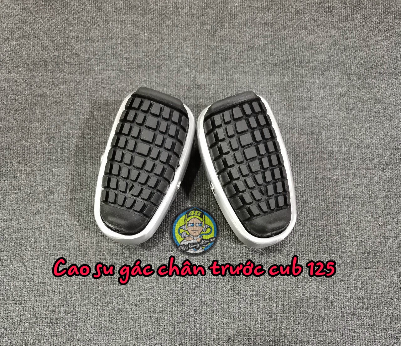 Cao su gác chân cub125 gắn wave,dream,futrure (phụ tùng dọn xe)