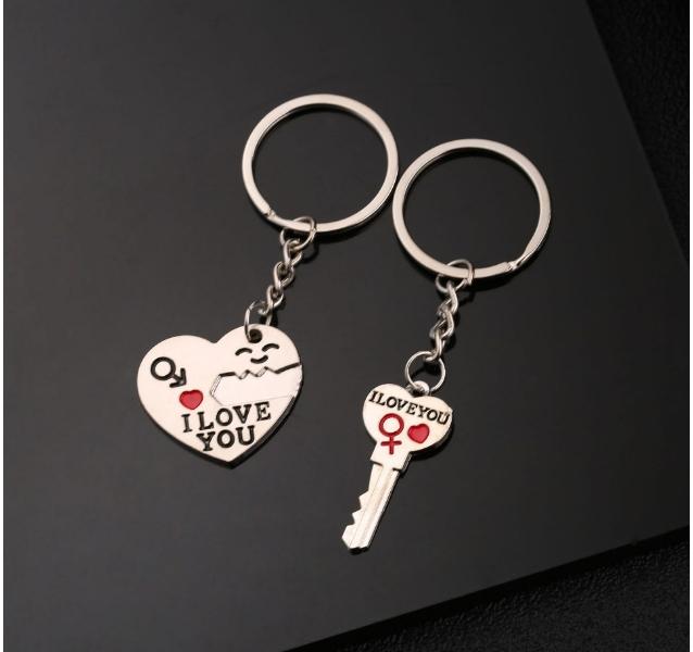 Móc chìa khóa hình I Love You