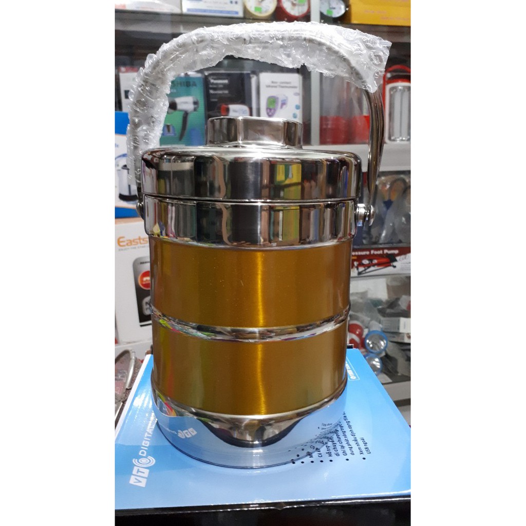 CẠP LỒNG CƠM INOX CAO CẤP 3 TẦNG