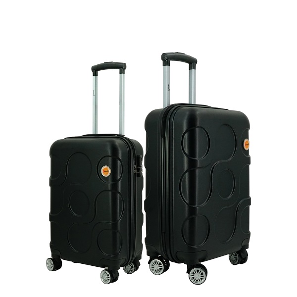 Bộ 2 vali nhựa kéo du lịch i mmaX X12 size 20+24inch 3 màu đen, đỏ, hồng