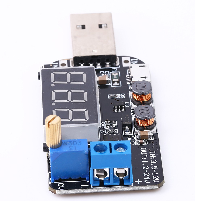 DC-DC USB Có Thể Điều Chỉnh Mô-đun Cấp Nguồn Lên/Xuống Mô-đun Chuyển Đổi Tăng Tốc Buck Bộ Điều Chỉnh Điện Áp 5V Đến 3.3V 9V 12V 18V 24V