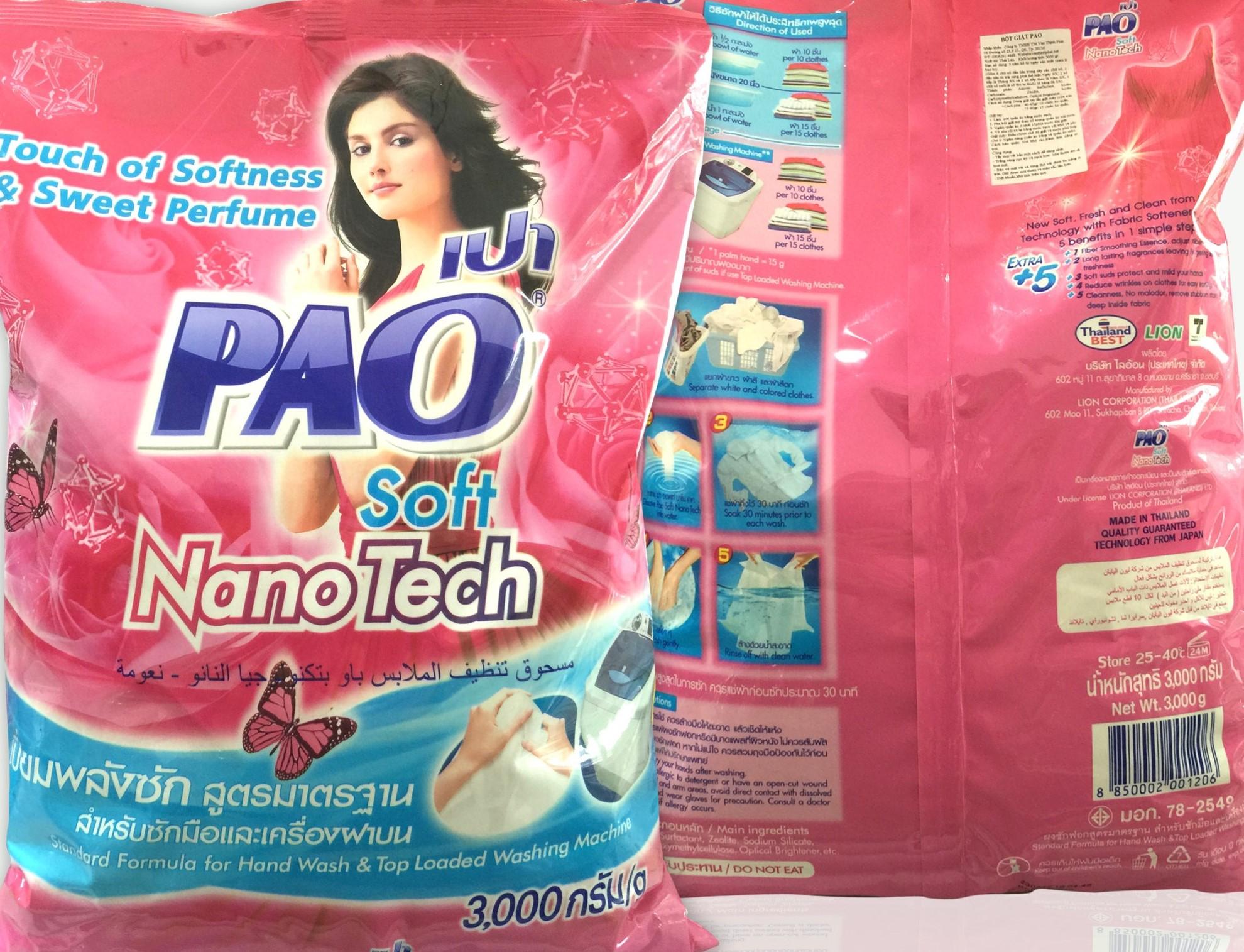 [HCM]Bột giặt Pao Thái lan 3000g