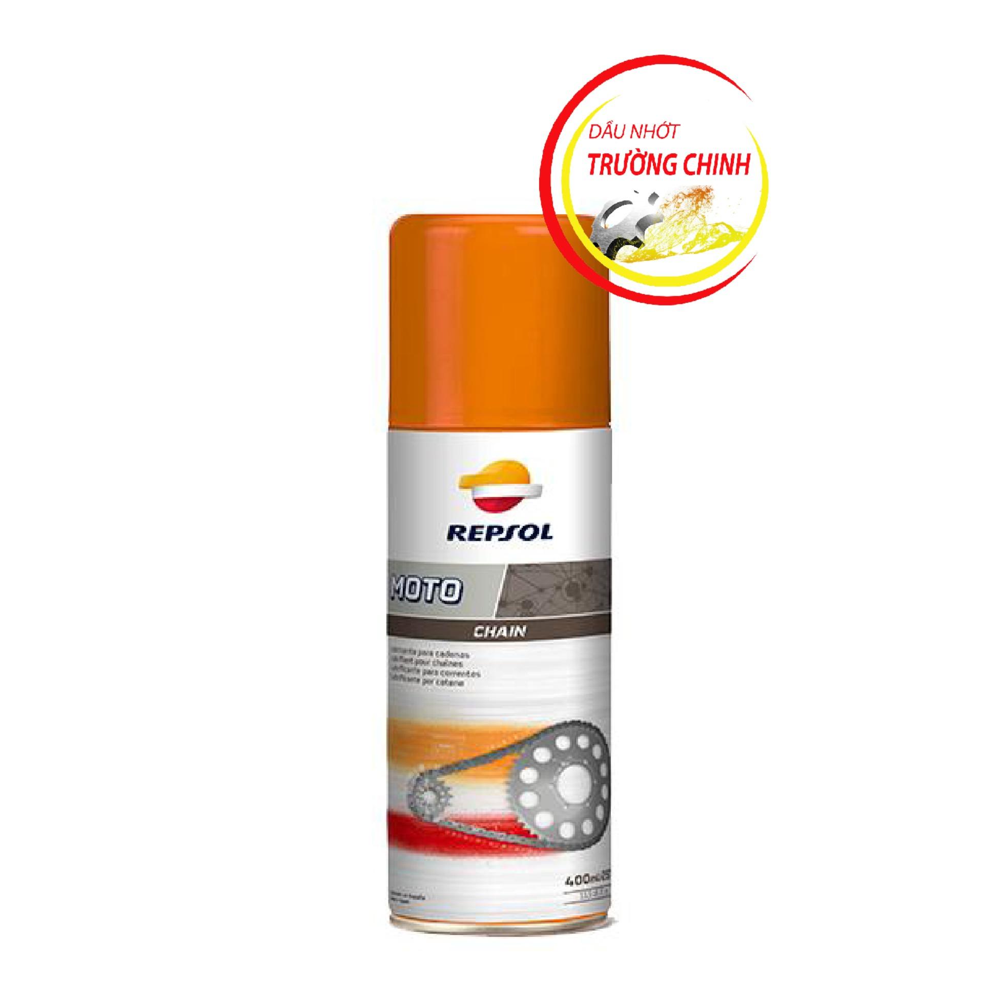 Chai xịt dưỡng sên repsol moto chain lube 400ml