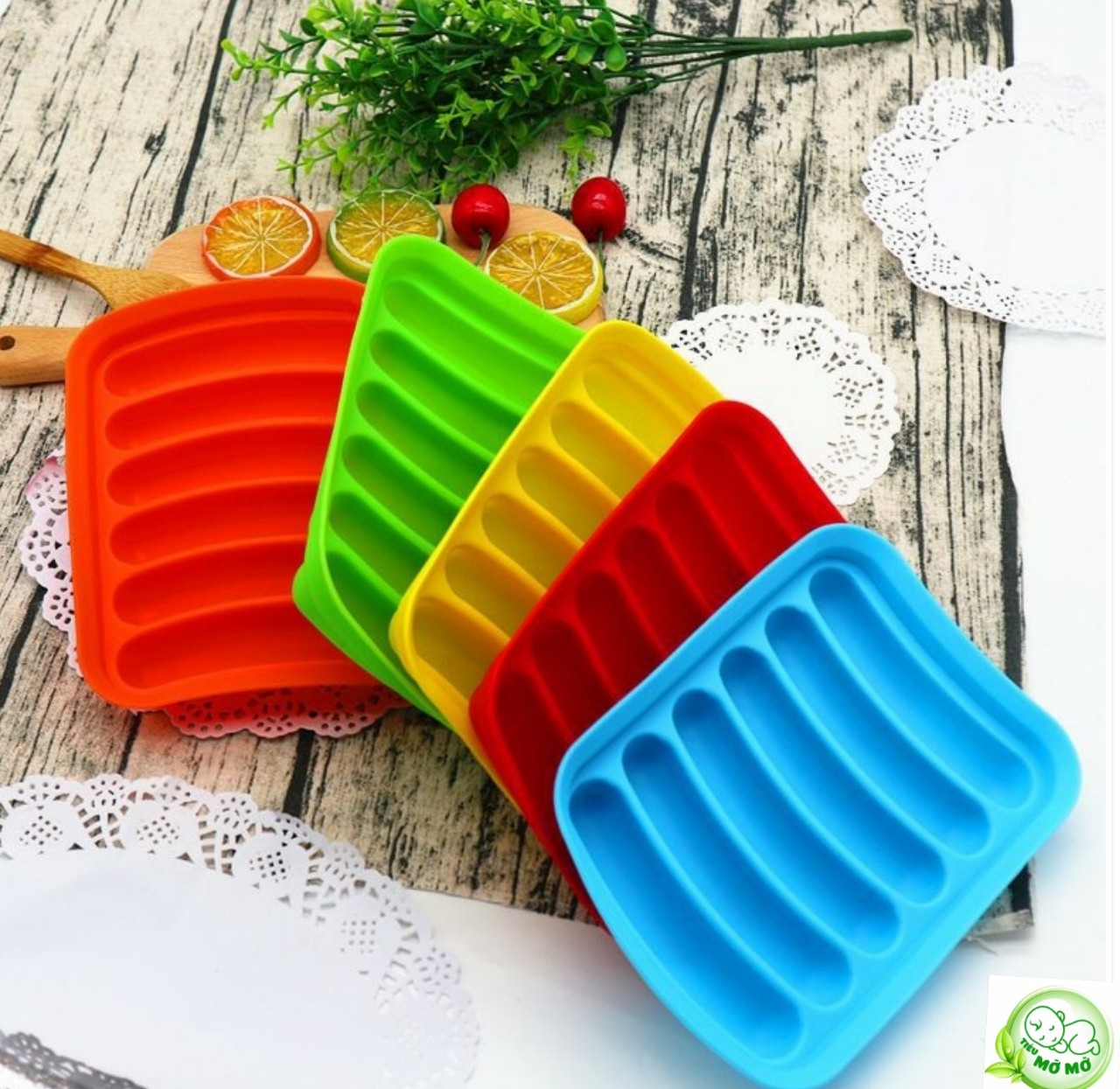 Khuôn silicon làm Xúc xích cho bé ăn dặm