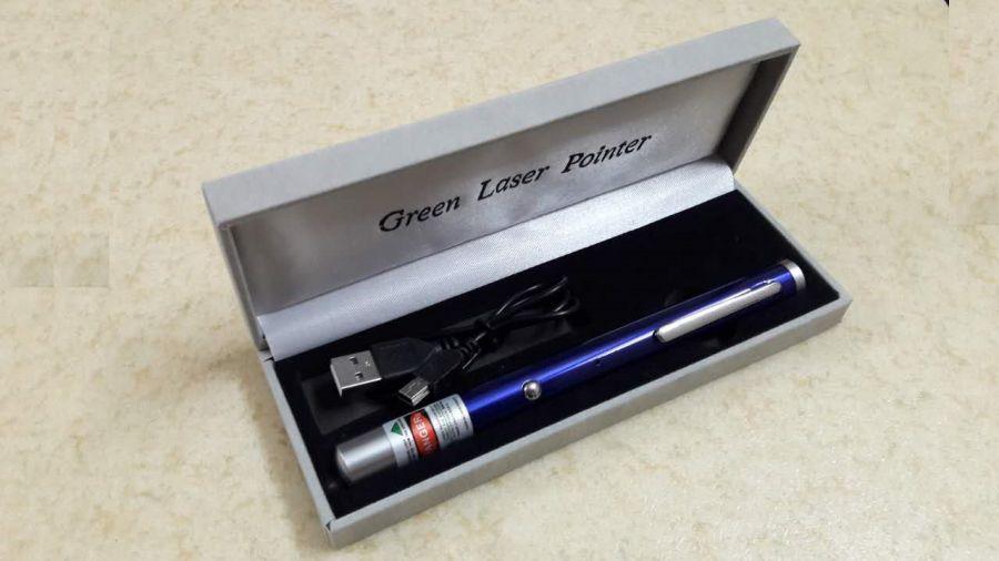Bút laser sạc USB có 5 màu - quà tặng độc đáo