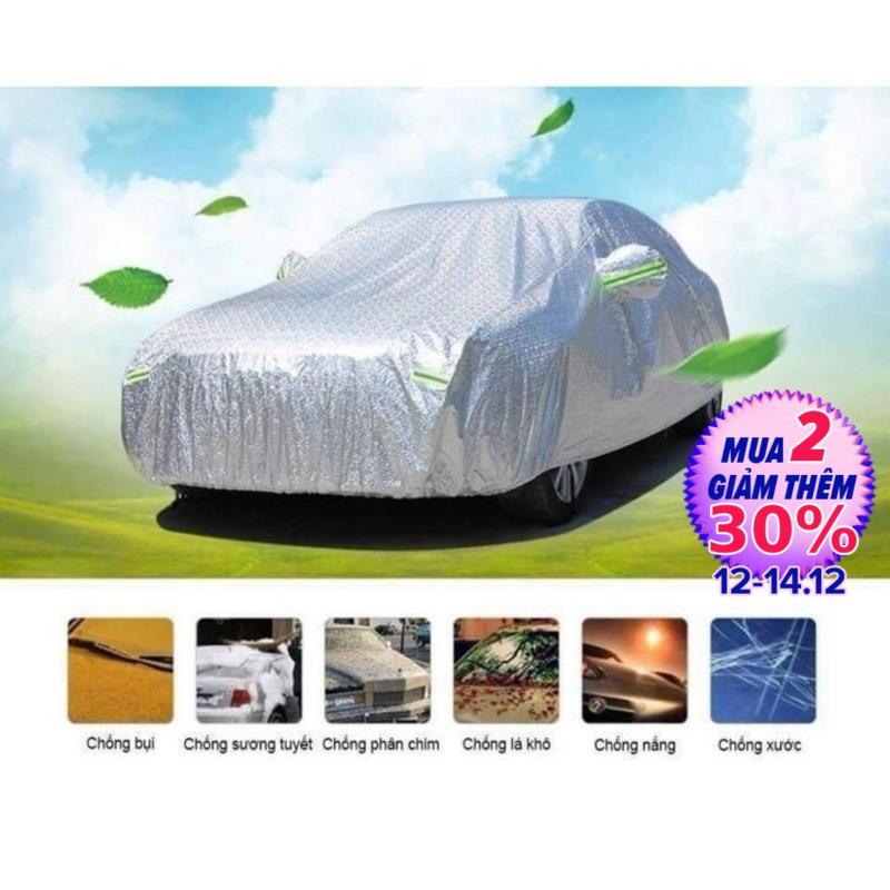 Bạt phủ xe ô tô Bạt trùm xe tráng nhôm cách nhiệt xe từ 4 đến 7 chỗ chống nước Phản quang cách nhiệt Thiết kế tiện dụng