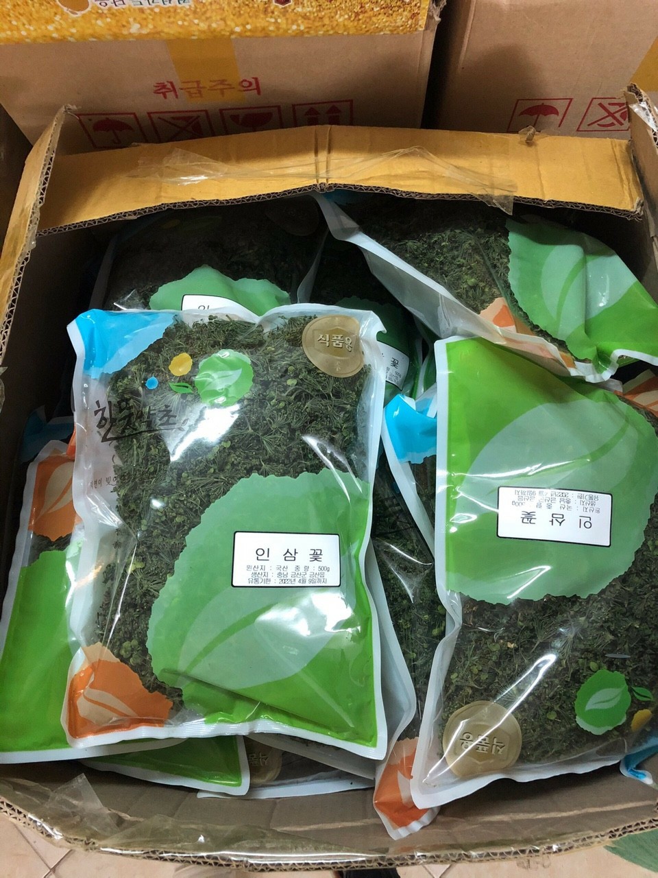 TRÀ HOA SÂM HÀN QUỐC TÚI 500g