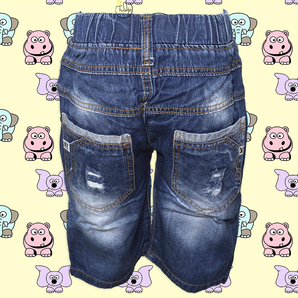 Quần short jean lửng cho bé trai size đại