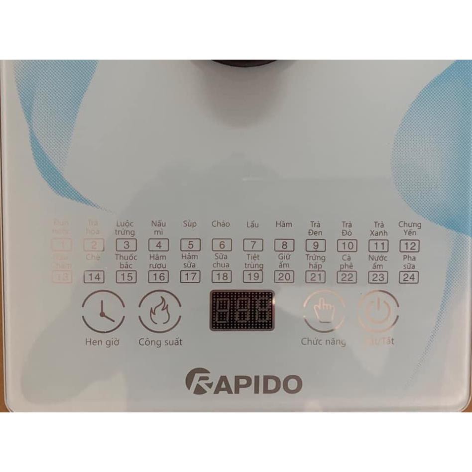 [HCM]ẤM ĐIỆN SIÊU TỐC ĐA NĂNG RAPIDO RMK0818