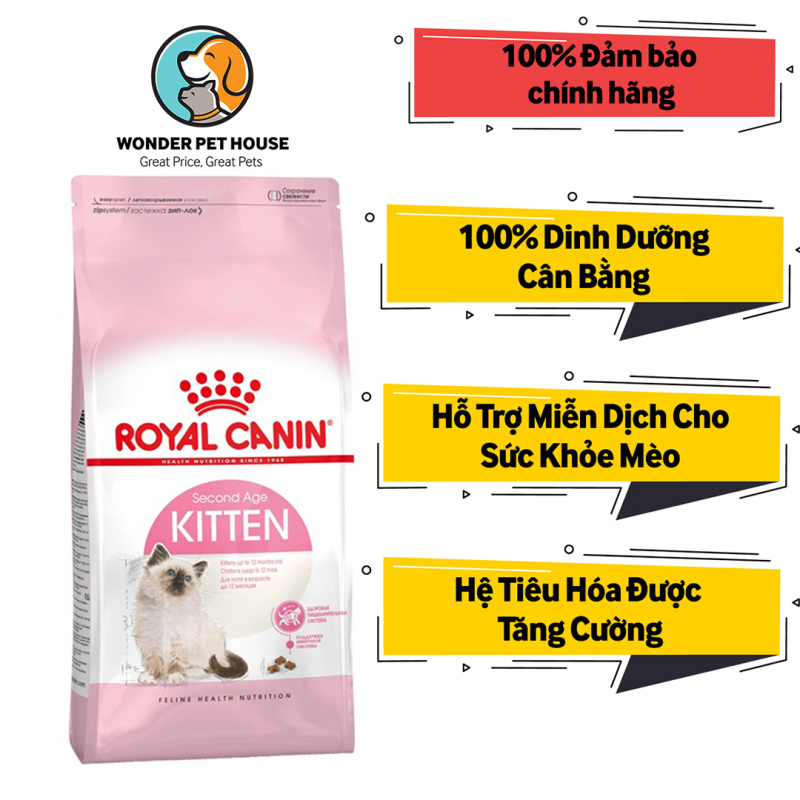 [HẠT CHO MÈO] Royal Canin Kitten ( Gói chia 1kg)- Thức ăn mèo Pháp giàu dinh dưỡng share - Thức ăn khô cao cấp cho mèo- ROYAL CANIN KITTEN