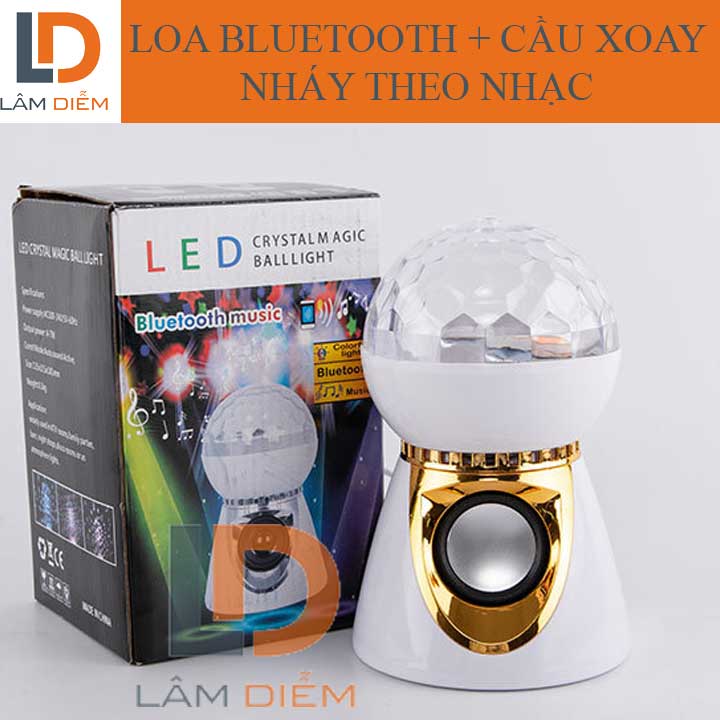 Bluetooth speaker combination Bridge rotating stage lights flash along with the music CQ2