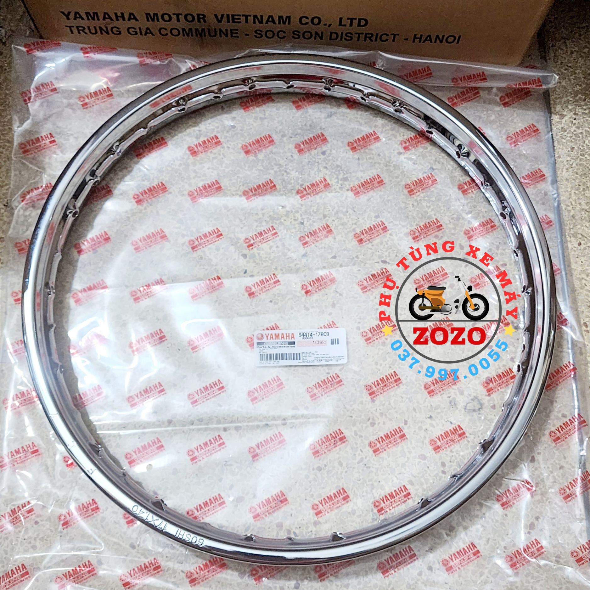 Vành, niềng yamaha 1.40 sirius, jupiter zin hãng - 94414-178c8