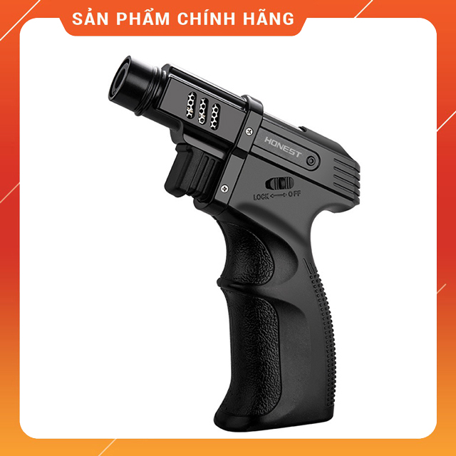 Vỏ Bật Lửa Hộp Qụet Khò Đủ Thứ Để Bàn 1 Tia Cực Mạnh Rảnh Tay Đẹp Độc Lạ Đa Năng Honest BCZ 467 - Dùng Gas Cao Cấp (KHÔNG XĂNG KHÔNG GAS)