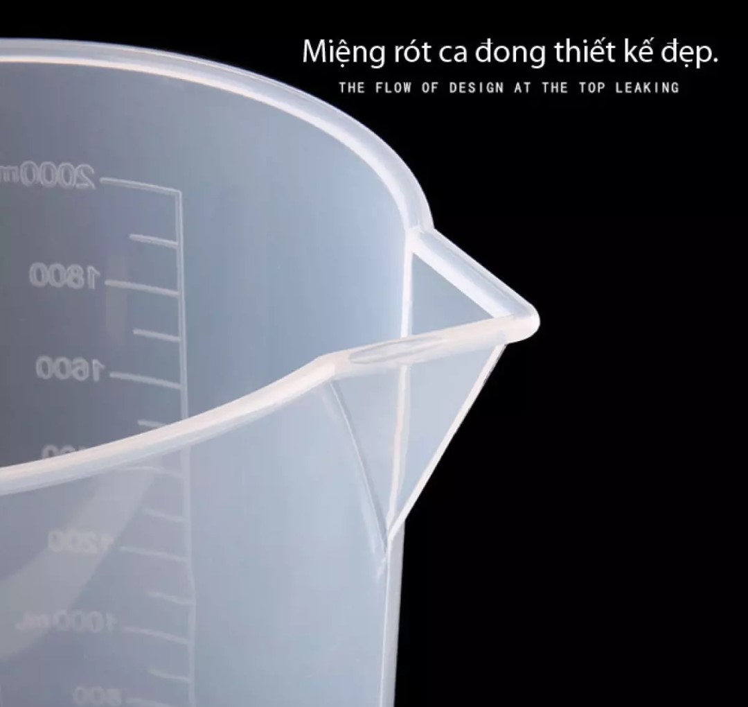 CA ĐONG NHỰA CÓ VẠCH CHIA (100ml. 300ml, 500ml, 1000ml,  2000ml, 3000ml)