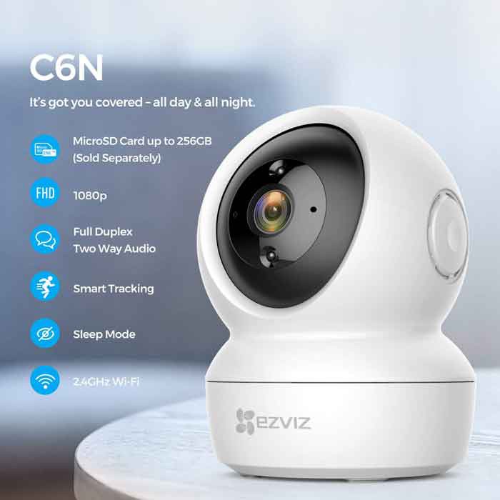 Camera ip wifi EZVIZ  2MP  CS-C6N-A0-1C2WFR ( 2.0 )