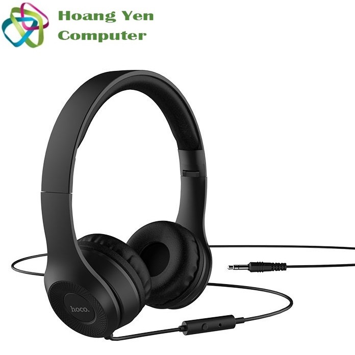 Tai Nghe Chụp Tai Có Dây Hoco W21 Tích Hợp Micro Đàm Thoại - BH 1 Năm