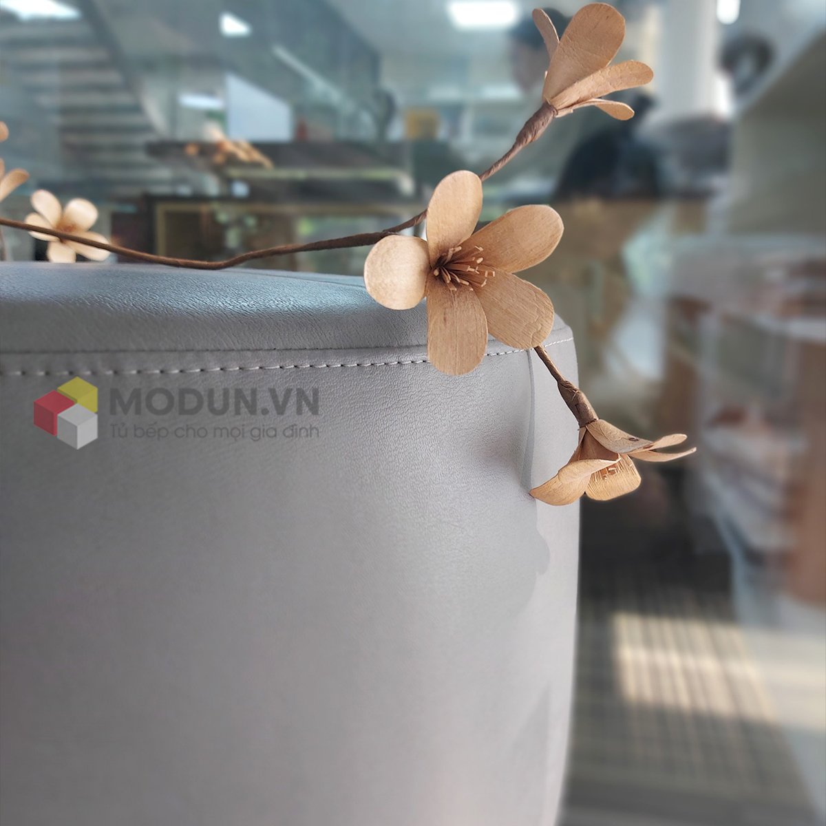 Ghế đôn bàn trang điểm phong cách Hàn Quốc