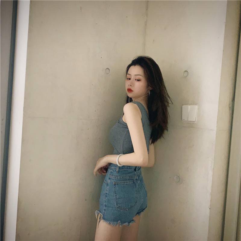 [HCM]Áo croptop ba lỗ CERA-Y chất thun co dãn CRA035