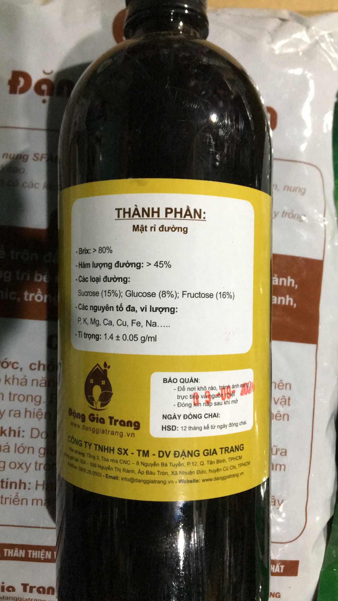 Mật Rỉ Đường SFARM 1 Lít chất lượng