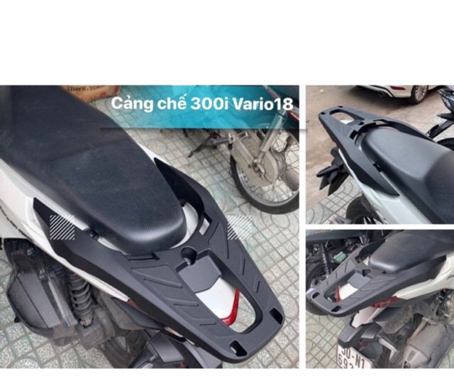 tay dắt(cảng) vario/click 2018 kiểu sh 300i đen mờ và cacbon