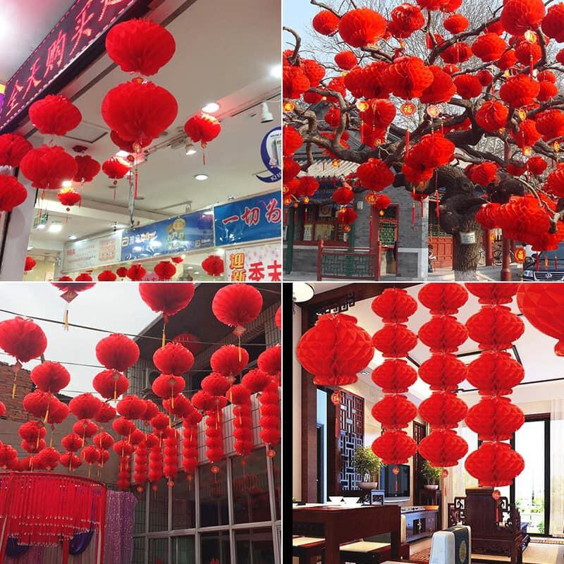 10 Lồng Đèn Đỏ Chữ Phúc