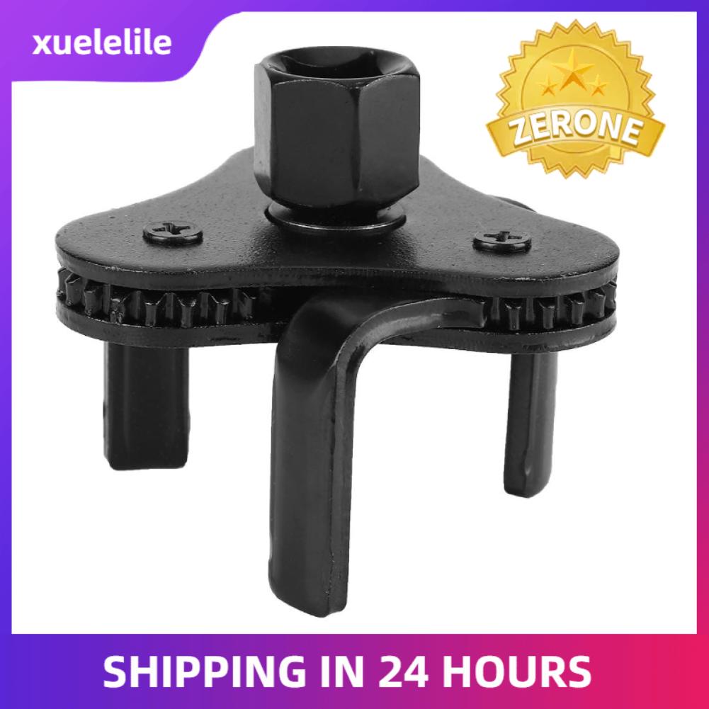 Black Oil Filter Wrench Tool Oil Filter Remover Tool Drive 3-Jaw Remover 53-108mm Tool