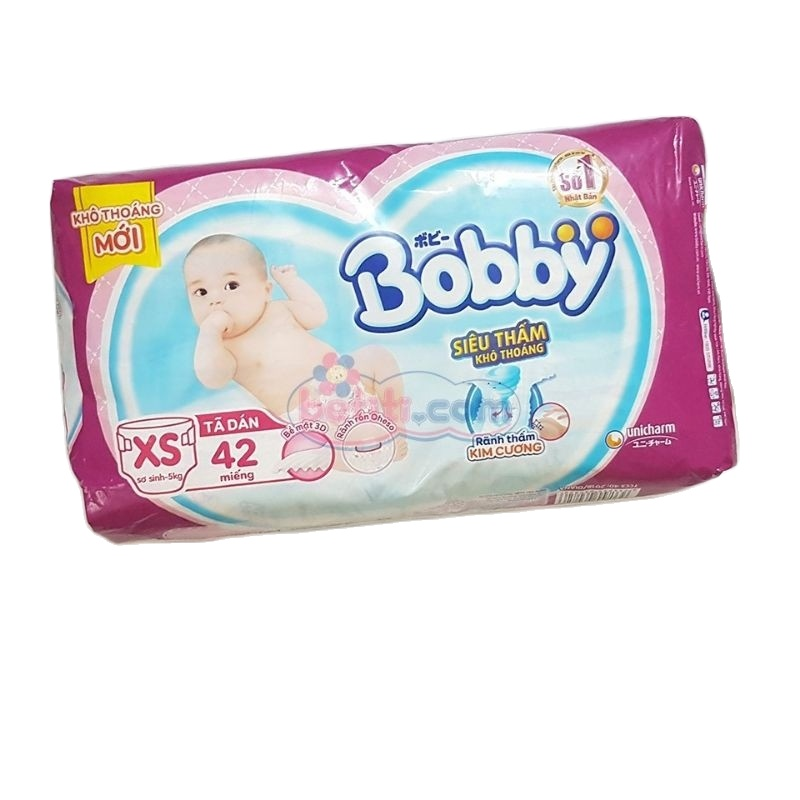 Tã dán Bobby Newborn Size XS 40miếng