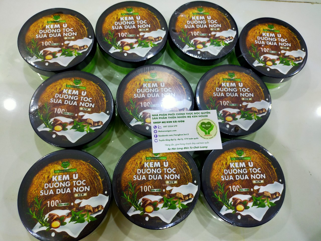 KEM Ủ TÓC SỮA DỪA NON MẸ KEN_HỦ 200GRAM