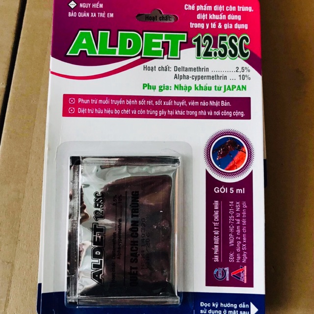 Chế phẩm diệt muỗi ALDET 12.5SC (5ml)