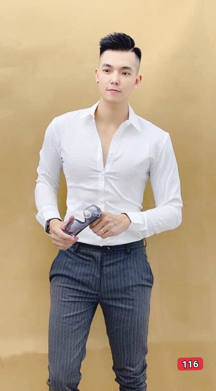Áo sơ mi nam LBStore, sơ mi công sở nhiều màu, chất vải lụa chống nhăn KV.